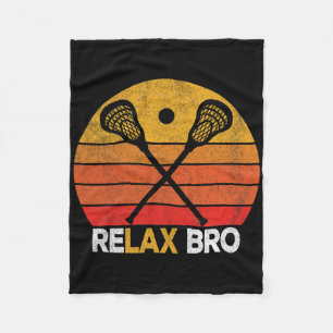 Manta Polar Relax Bro Funny Lacrosse Cita Lacrosse Crosse Vin
