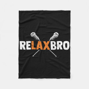 Manta Polar Relax Bro Funny Lacrosse Player Lax Lover Lacrosse
