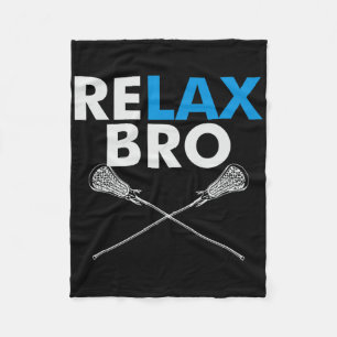 Manta Polar Relax Bro - Funny Lax Team Lacrosse Highschool Col