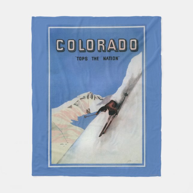 Manta Polar Remata la nación - poster promocional de esquí (Anverso)