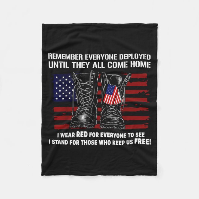 Manta Polar Remember Everyone Deployed Friday Military America (Anverso)