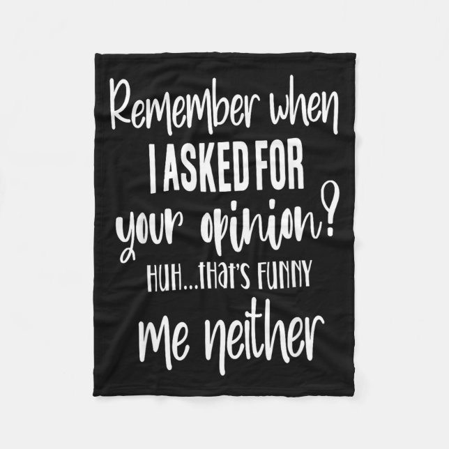 Manta Polar Remember When I Asked Your Onion, Sarcastic Quote  (Anverso)