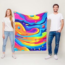 Manta Polar Remolinos de pintura cósmica