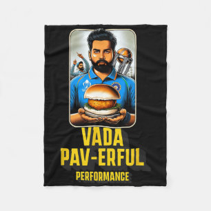 Manta Polar Rendimiento Vada Pav-oso Comida Desi Chiste Divert
