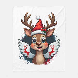 Manta Polar reno de navidad (1)
