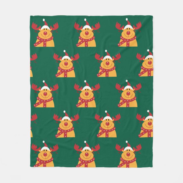 Manta Polar "Reno Nariz Roja" (Anverso)