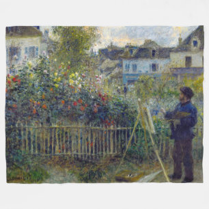 Manta Polar Renoir - Claude Monet pintando en su jardín