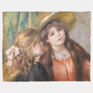 Manta Polar Renoir - Retrato de dos niñas pequeñas
