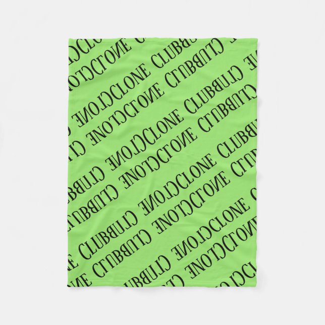 Manta Polar Repetición negra huérfana del modelo del espejo (Anverso)