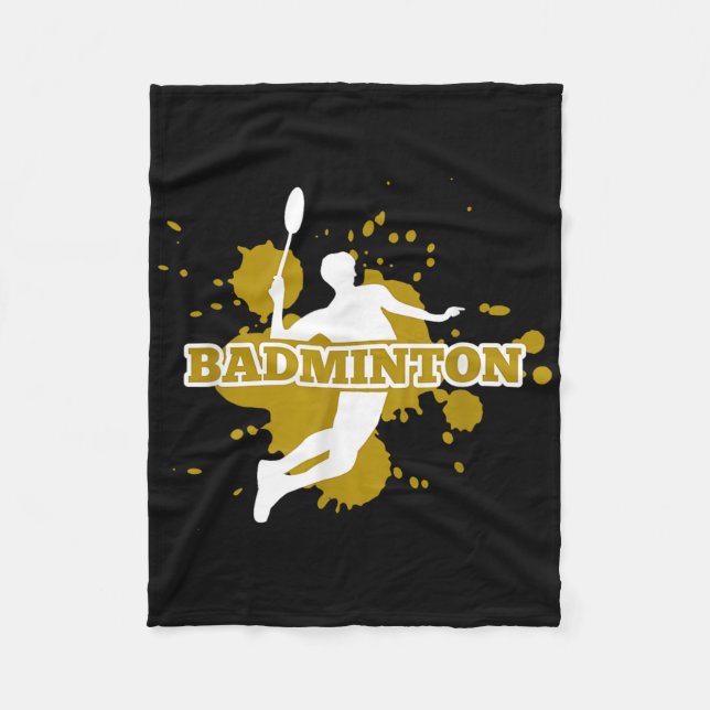 Manta Polar Reproductor de Badminton (Anverso)