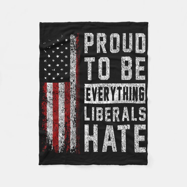 Manta Polar Republican Proud To Be Everything Liberals Hate  (Anverso)