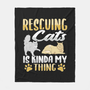 Manta Polar Rescatador de gatos de rescate animal