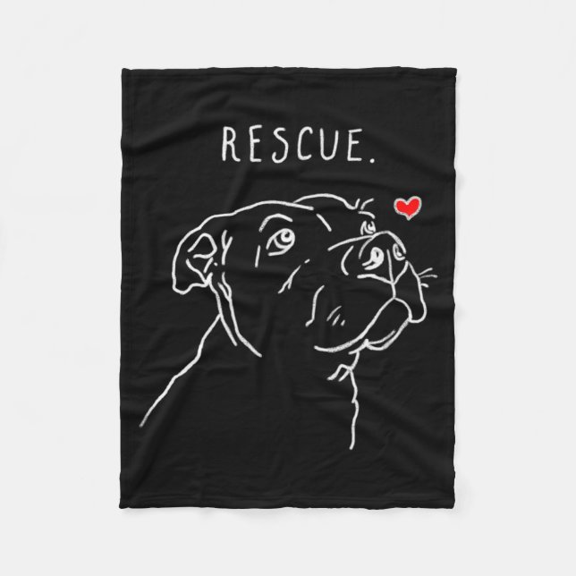 Manta Polar Rescue Dog Tbull Drawing Rescue Mom Adopt Dont  (Anverso)