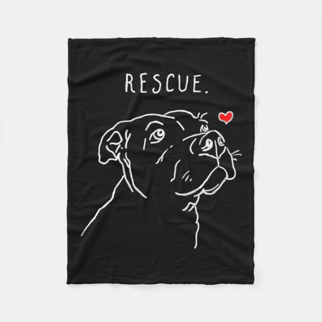 Manta Polar Rescue Dog, Tbull Drawing, Rescue Mom, Adopt Don't (Anverso)