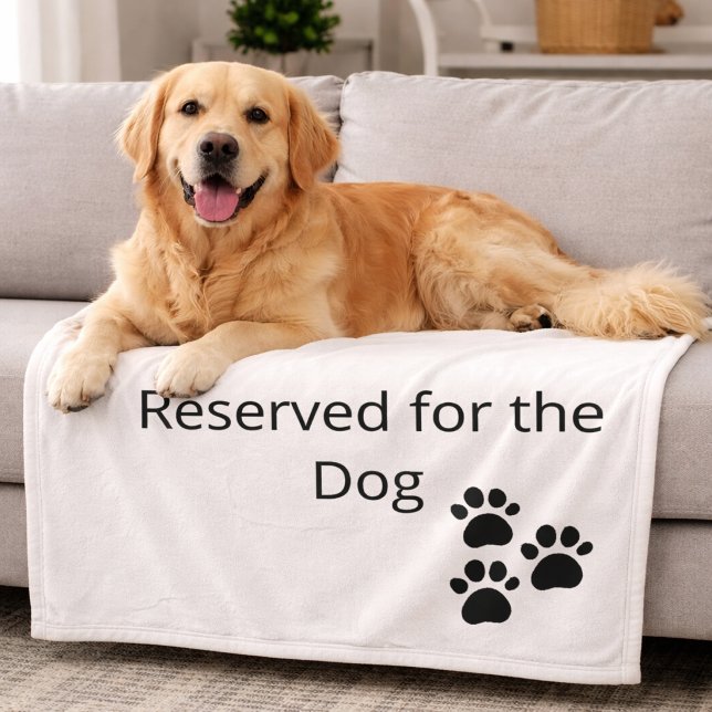 Manta Polar Reserved for the Dog Minimalist Blanket (Subido por el creador)