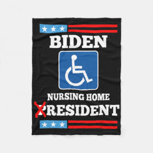Manta Polar Residente de asilo divertido anti Joe Biden R