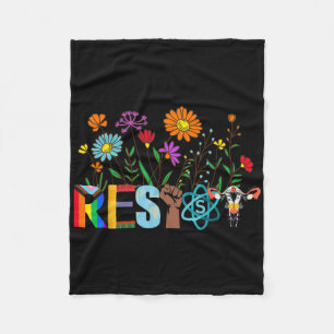 Manta Polar Resist Floral Anti Trump Política de Protesta No e