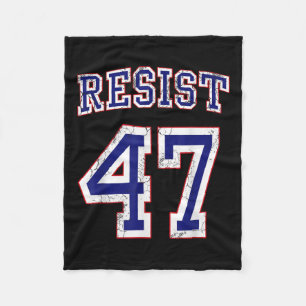 Manta Polar Resista a Trump 47 gráfico con problemas retro