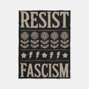 Manta Polar Resistir al Fascismo Protesta Trump Anti Trump 10