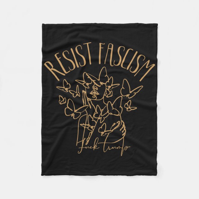 Manta Polar Resistir el Fascismo  (Anverso)