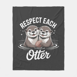 Manta Polar Respeto de Nutria Mutuo Divertido