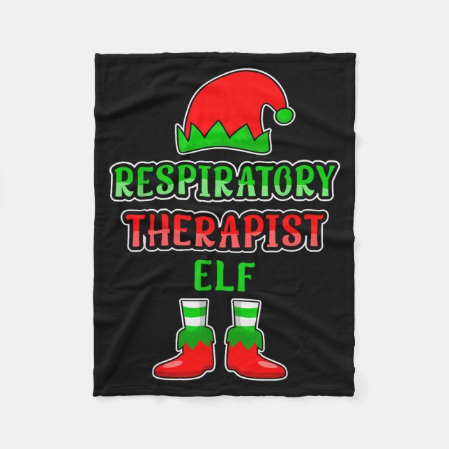 Manta Polar Resratory Therast Elf Resratory Therapy Christmas  (Anverso)