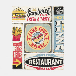 Manta Polar Restaurantes de comida rápida y cenas retro señale