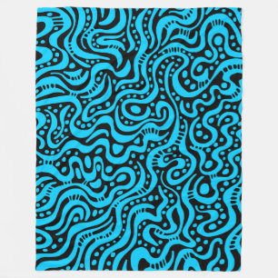 Manta Polar Resumen 041211 - Azul cielo en negro