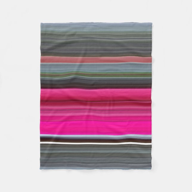 Manta Polar Resumen #1: Cerise y gris (Anverso)