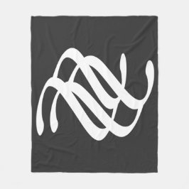 Manta Polar Resumen arte de líneas geométricas blancas moderna