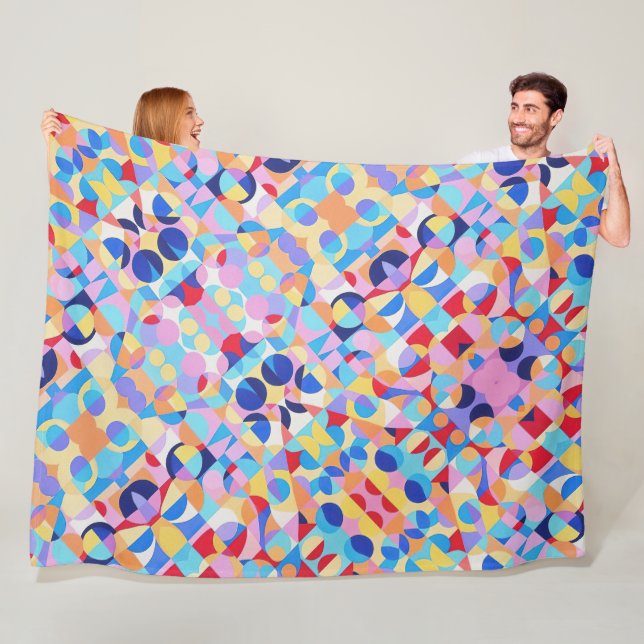 Manta Polar Resumen Bauhaus Arte Geométrico (In situ)