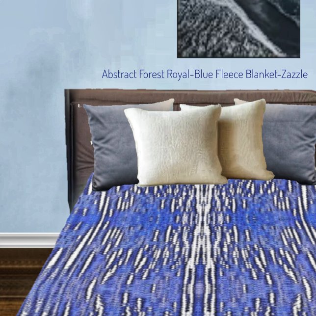 Manta Polar Resumen Bosque Royal-Blue (Subido por el creador)