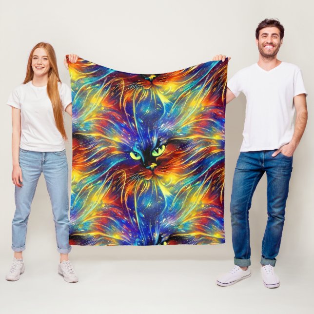 Manta Polar Resumen Cohesivo Exquisito Gato Enciende Sin Perju (In situ)