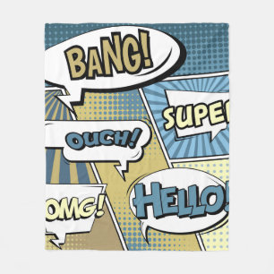 Manta Polar Resumen concepto creativo comic pop art style blan