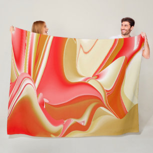Manta Polar Resumen de amor y oro en 3D Rainbowart
