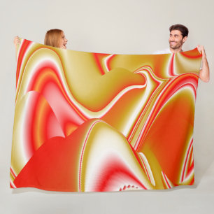 Manta Polar Resumen de amor y oro en 3D Rainbowart