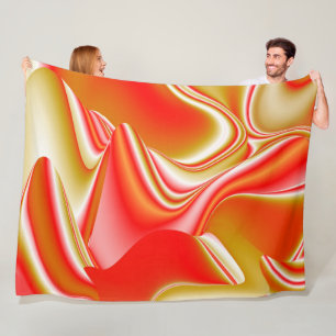Manta Polar Resumen de amor y oro en 3D Rainbowart