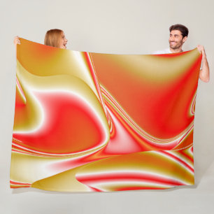 Manta Polar Resumen de amor y oro en 3D Rainbowart