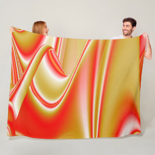 Manta Polar Resumen de amor y oro en 3D Rainbowart