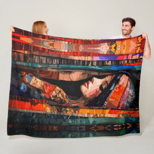 Manta Polar Resumen de arte bohemio con texturas etéreas