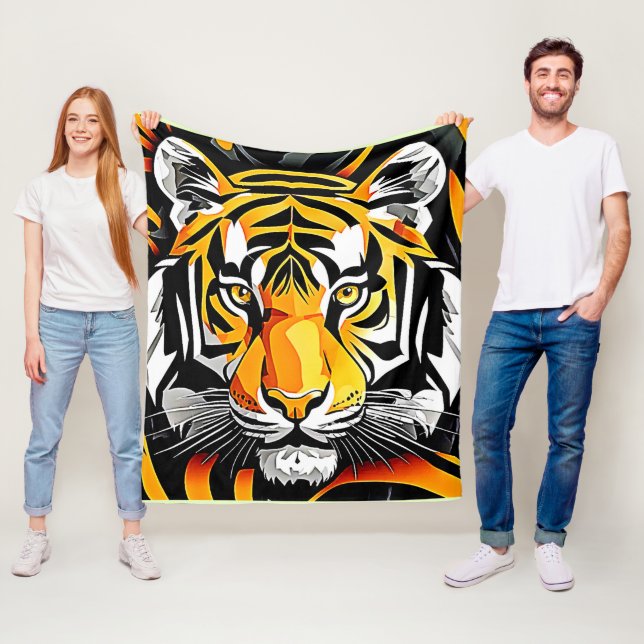 Manta Polar Resumen de arte tigre (In situ)