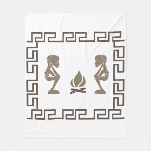 Manta Polar Resumen de arte tribal africano