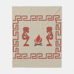 Manta Polar Resumen de arte tribal africano