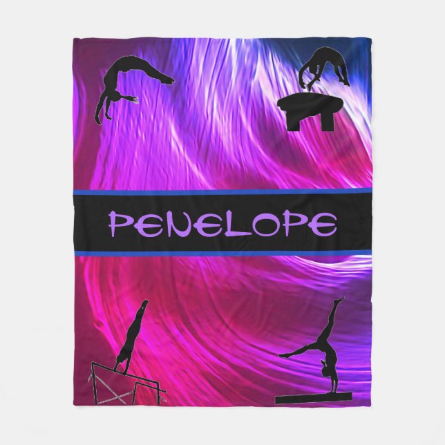 Manta Polar Resumen de eventos de gimnasia de chicas (Anverso)