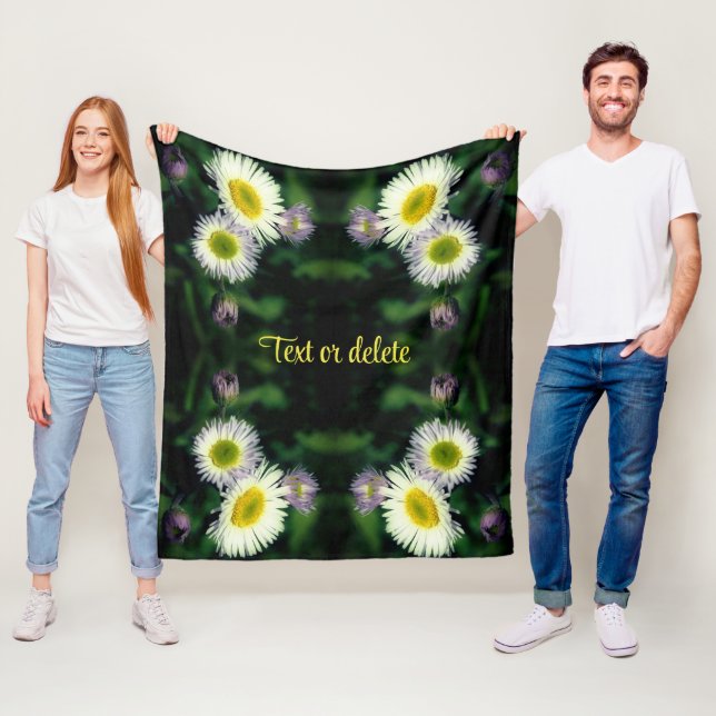 Manta Polar Resumen de Flor de Flor de Daisy Salvaje Personali (In situ)