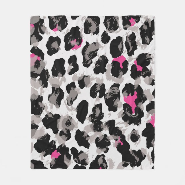 Manta Polar Resumen de fondo de textura animal, leopardo, áfri (Anverso)