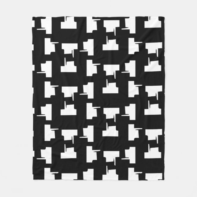 Manta Polar Resumen de fondo monocromo. Ilustración de semiton (Anverso)