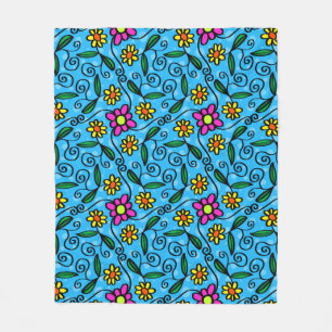 Manta Polar Resumen de la Funda Floral