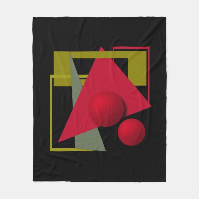 Manta Polar Resumen de la impresión de formas geométricas mode (Anverso)