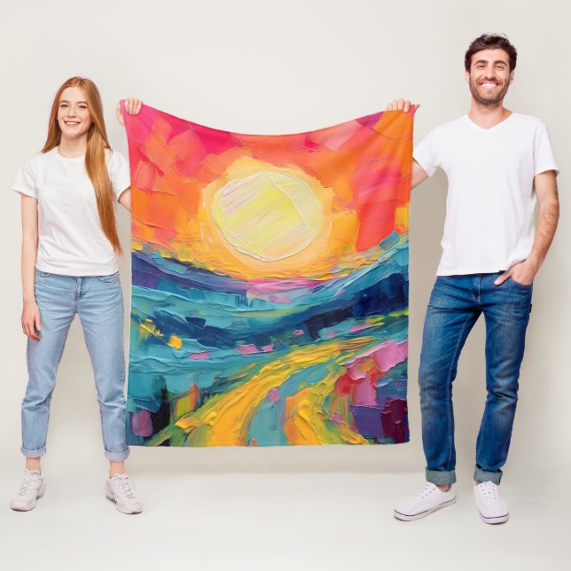 Manta Polar Resumen de la puesta de sol en el campo (In situ)